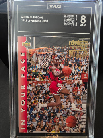 Michael Jordan 1992 Upper Deck #453 TAG 8 NM MT
