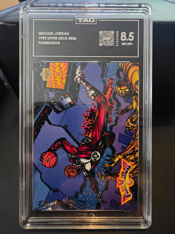 Jordan 1992 UD FANIMATION #506 TAG 8.5 NM MT+