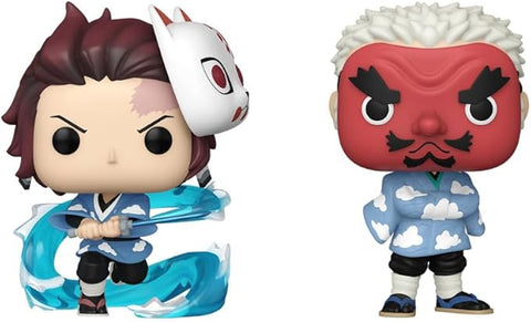 Demon Slayer Tanjiro Kamado & Sakonji Urokodaki Funko Pop! Vinyl Figure 2-Pack (Funko 2023 Summer Exclusive)