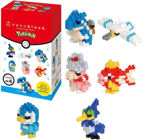 POKEMON NANOBLOCK MININANO WATER TYPE 1 6PC