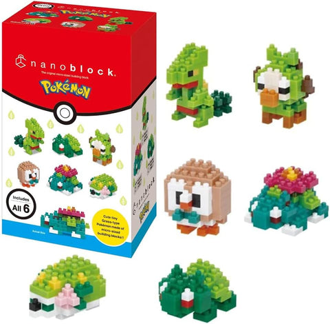 POKEMON NANOBLOCK MININANO GRASS TYPE 1 6PC