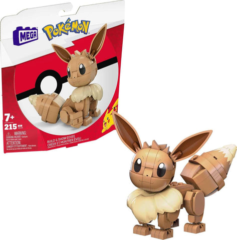 MEGA Pokémon Building Toys Set Build & Show Eevee with 215 Pieces