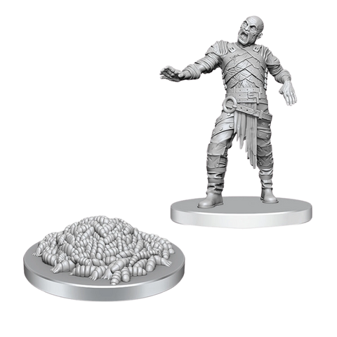 Dungeons & Dragons Nolzur's Marvelous Unpainted Miniatures - Swarm of Rot Grubs & Rot Grubs Victim