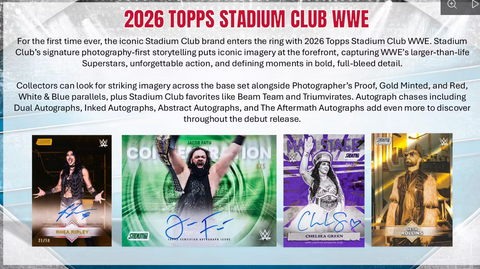 2026 Topps Stadium Club WWE Wrestling Value Box