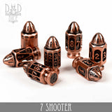 7 Shooter Copper (Metal) Dice Set