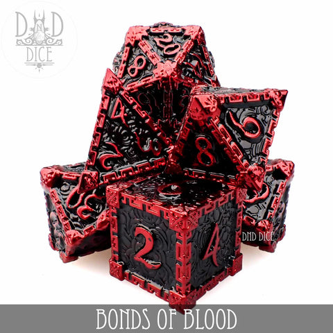Bonds of Blood (Metal) Dice Set