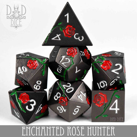 Enchanted Rose: Hunter (Metal) Dice Set