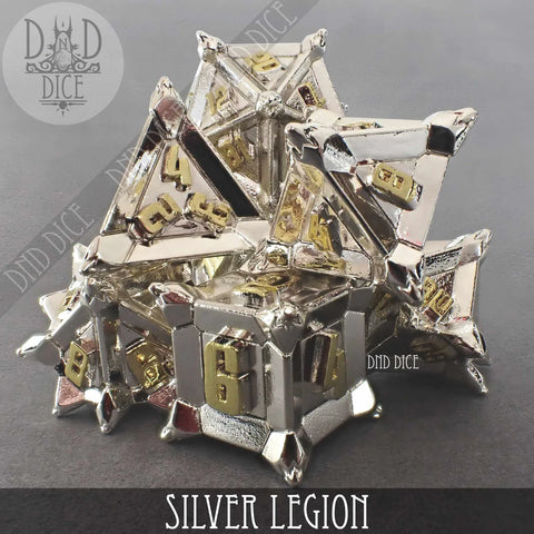 Silver Legion (Metal) Dice Set
