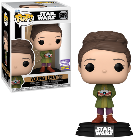 Star Wars: Obi-Wan Kenobi Young Leia with Lola Funko Pop! Vinyl Figure #659 - 2023 Convention Exclusive
