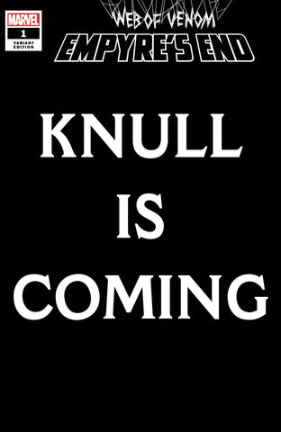WEB OF VENOM EMPYRES END #1 KNULL IS COMING VAR (2020)